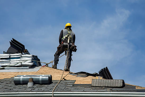 Professional Roofing technician working in Chino Hills, CA